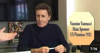Gianni Zei intervista il main sponsor della Pistoiese, Vannino Vannucci.